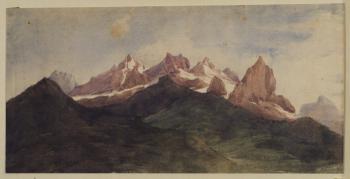 George Frederick Watts : Alpine landscape